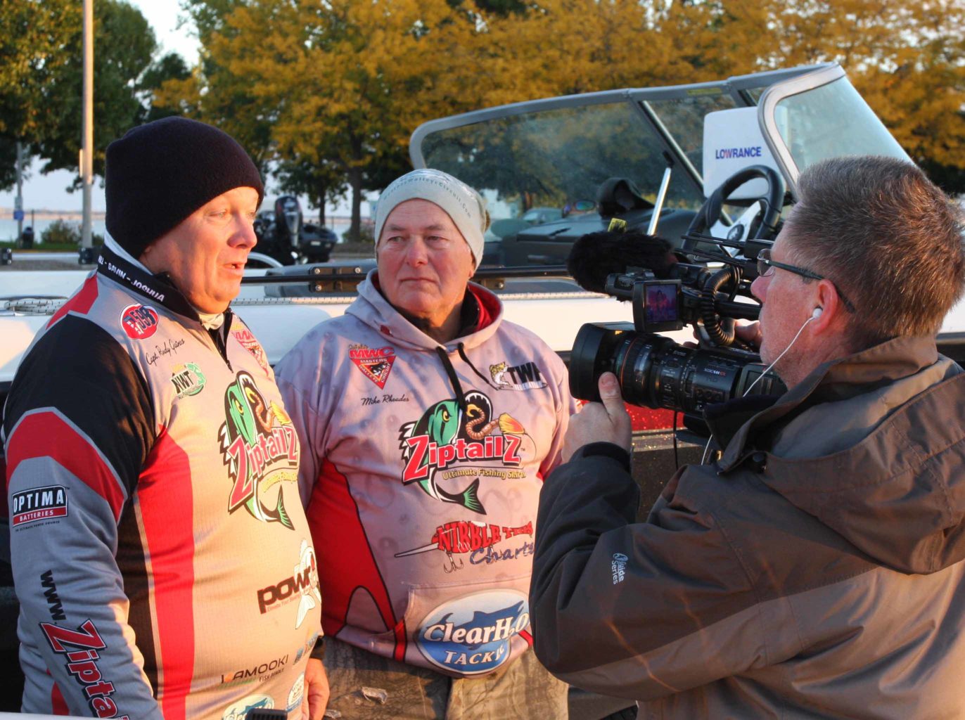 Leaders Randall Gaines and Mike Rhoades discuss day-three strategies in an interview for Federation Angler Television.